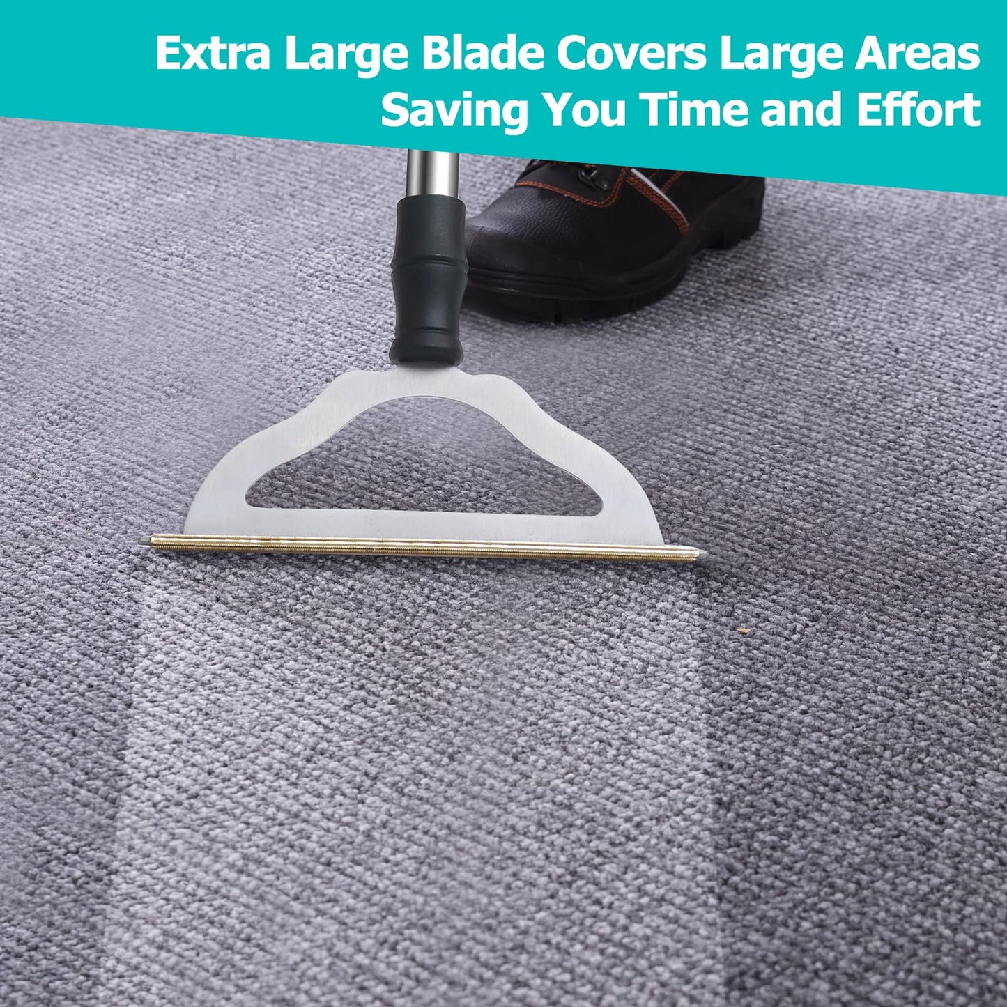 GOSEDER Carpet Rake for Pet Hair Removal - Reusable Pet Hair Remover for Carpet Long Handle, Advanced Dog Hair Broom, Cat Fur Brush, Lint Remover Scraper for Carpets, Rugs, Mats, Couch, Furniture