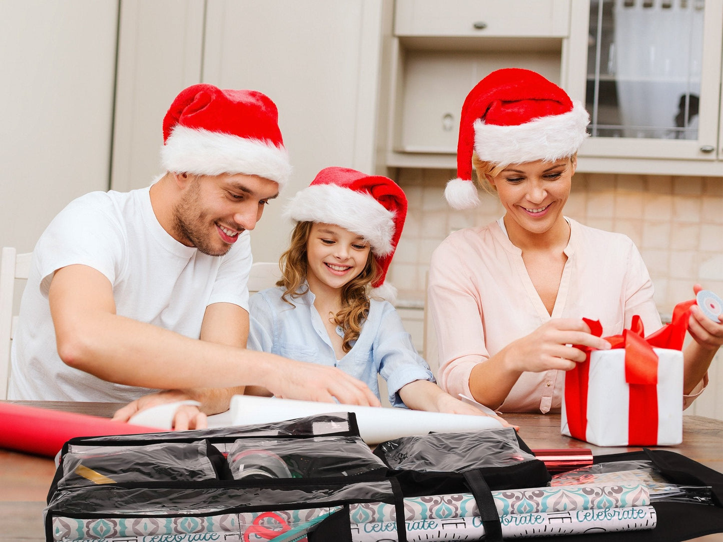 Regal Bazaar Double-Sided Hanging Gift Bag and Gift Wrap Organizer (Black)