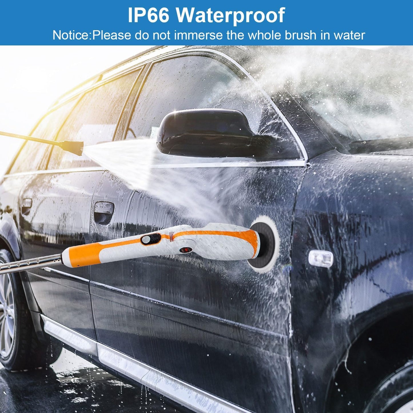 Fixm Electric Spin Scrubber with Extendable Handle & 4 Adjustable Angles, High-Speed Cleaning Brush for Versatile Deep Cleaning, Perfect for Bathroom, Shower, Tub, Tiles & Floors