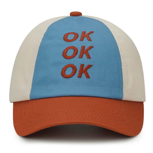 CLAPE Stylish Colorblock Baseball Cap for Women, Breathable Cotton Embroidery UV Protection Unstructured Outdoor Sport Cap