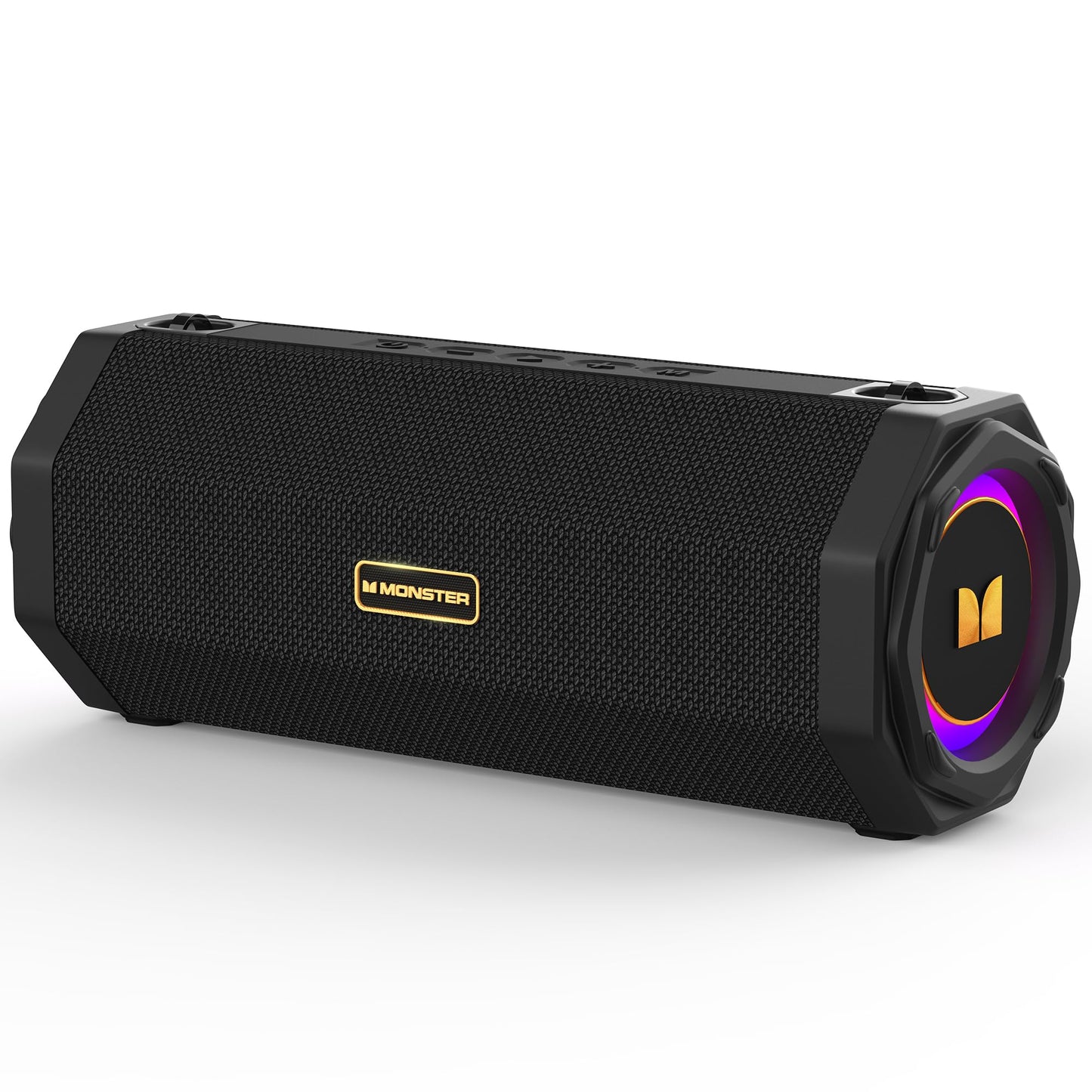 Monster Speaker S200 Wireless Portable Bluetooth Speaker, 24H Playtime, IPX6 Waterproof, 50W Stereo Sound, Bluetooth 5.4, Dual Bass Speakers, Perfect for Home, Parties, and Travel.