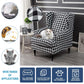 Wing Chair Slipcovers 2 Pieces Stretch Spandex Wingback Chair Covers Sofa Slipcover Printing Wingback Armchair Slipcovers Furniture Protector Couch Soft with Elastic Bottom for Wingback Chairs,13