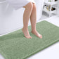 OLANLY Bathroom Rugs 30x20, Extra Soft Absorbent Chenille Bath Rugs, Rubber Backing Quick Dry, Machine Washable Bath Mats for Bathroom Floor, Tub and Shower, Home Decor Accessories, Grey