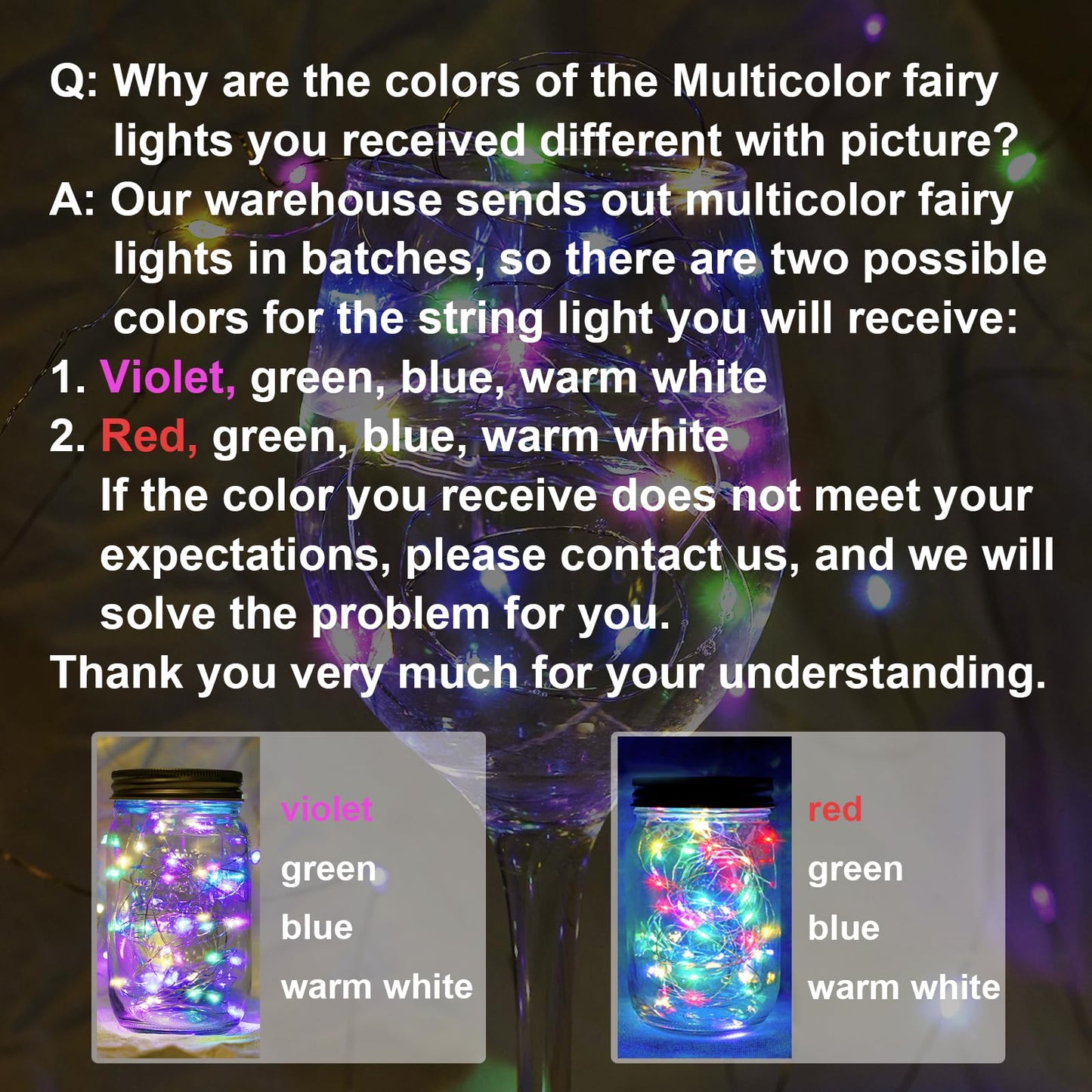 chzk 24 Pack Fairy Lights 7Ft 20 LED Battery Operated Twinkle String Waterproof Firefly Starry for Mason Jar Party Wedding Christmas Valentines Day (24, Multicolor)