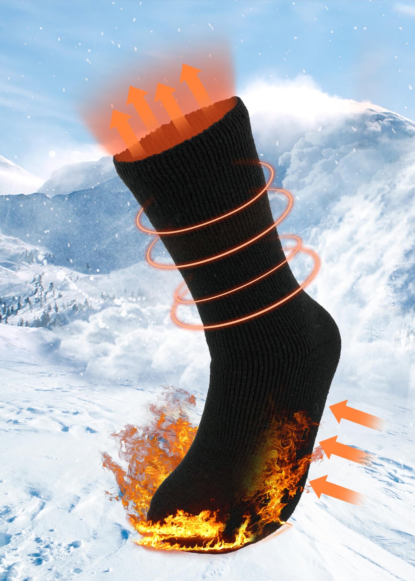 BomKinta Women Thermal Socks - Thick Boot Sock Warm Winter Crew Socks - Cozy Soft Christmas Socks Size 5-10