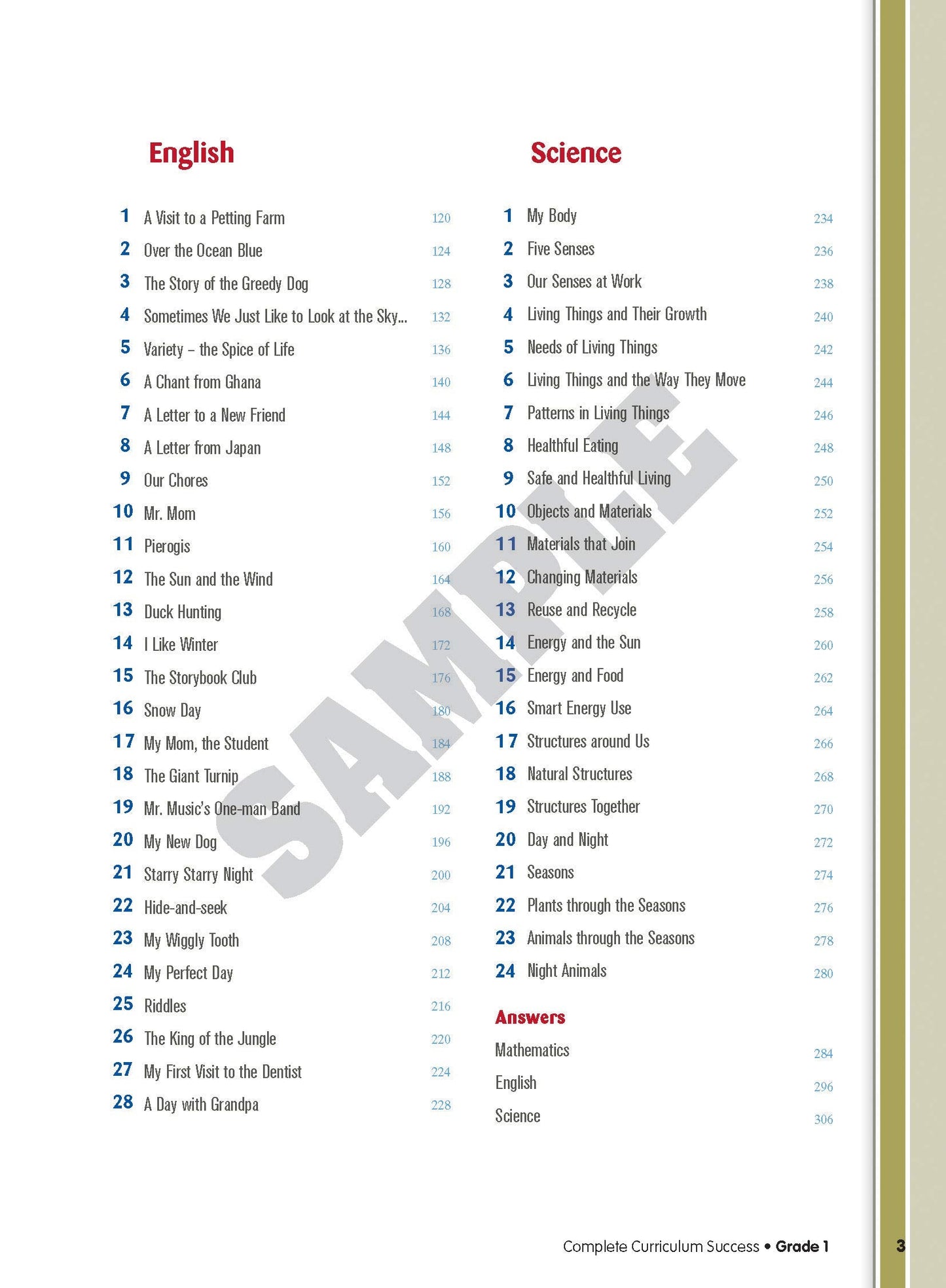 Complete Curriculum Success Grade 1