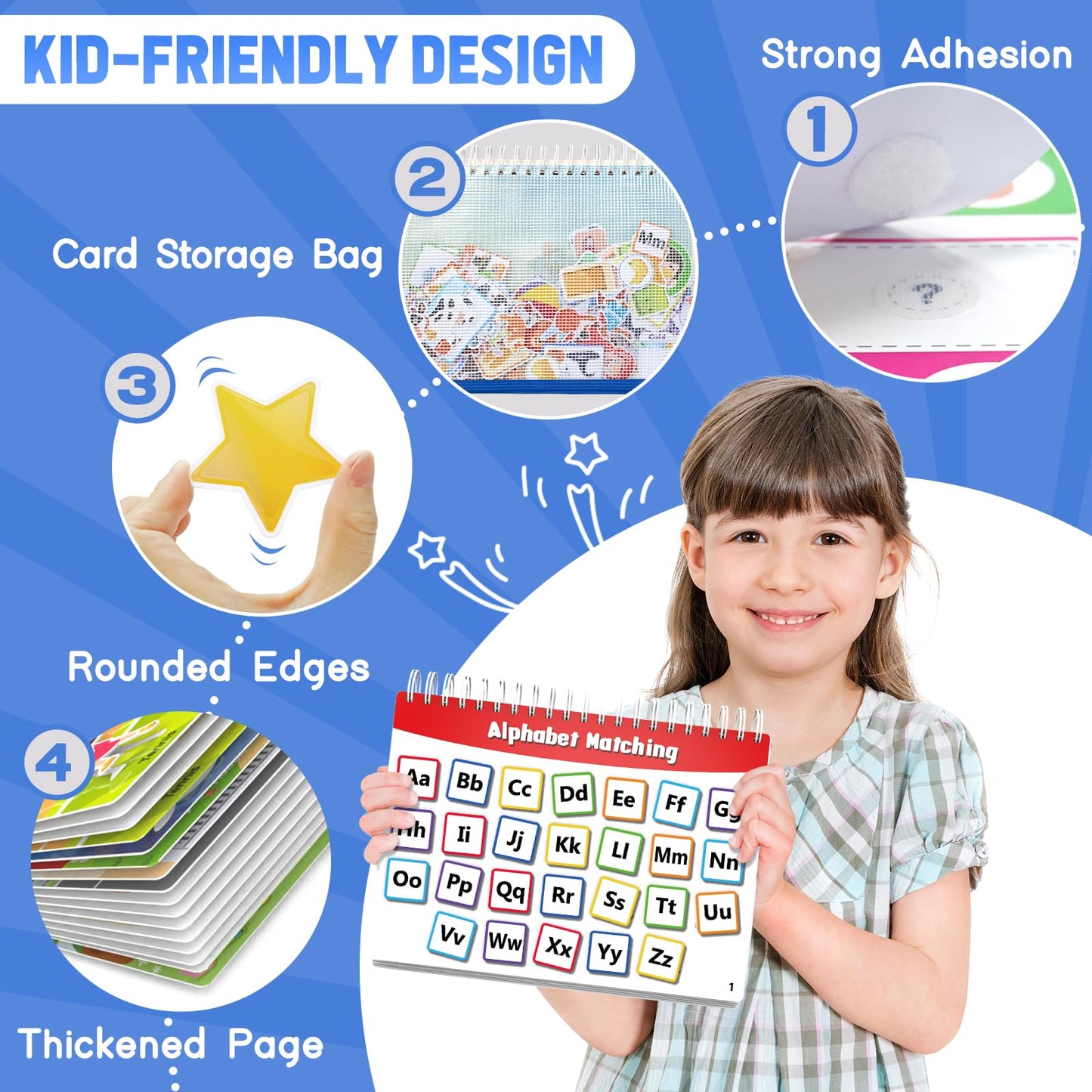 Montessori Busy Book Toys for Toddlers - Preschool Learning Activities Book | Pre-Assembled Educational Books for Kids Ages 3+ | Autism Sensory Toddler Toy | Birthdays Christmas Travel Gifts for Kids