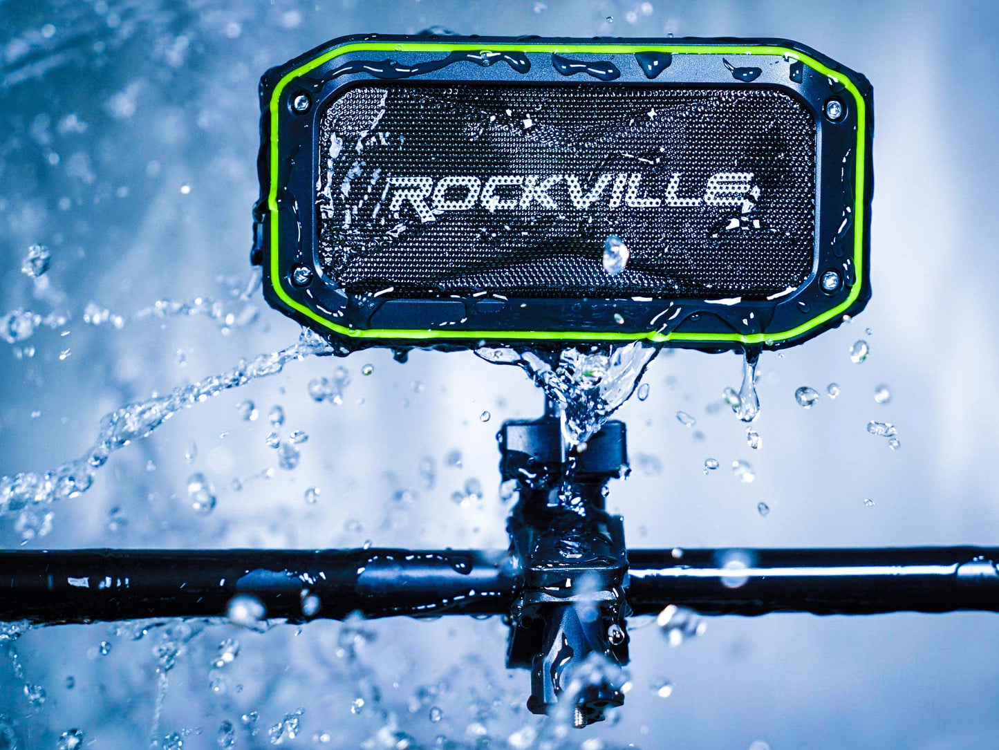 Rockville (2) Rock Anywhere Waterproof Portable Bluetooth Speakers+TWS Linking