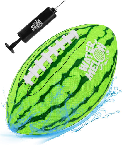 Watermelon Ball Pool Water Beach Football (9 Inch) - Durable Waterproof Football with Strong Grip for Kids, Teens, Adults and Family, Fun for Pool, Beach, Lake & Outdoor Play, Swimming Pool Toys Games