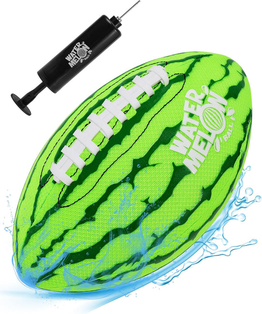 Watermelon Ball Pool Water Beach Football (9 Inch) - Durable Waterproof Football with Strong Grip for Kids, Teens, Adults and Family, Fun for Pool, Beach, Lake & Outdoor Play, Swimming Pool Toys Games