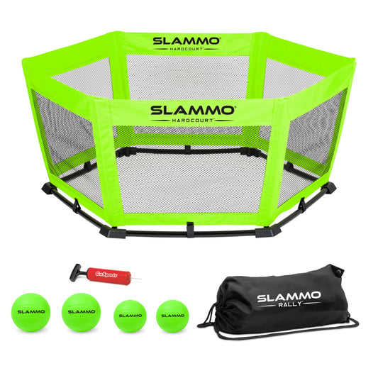 GoSports Slammo Rally - Vertical Net for Longer Rallies - Choose Original or Hardcourt Roundnet Game Set