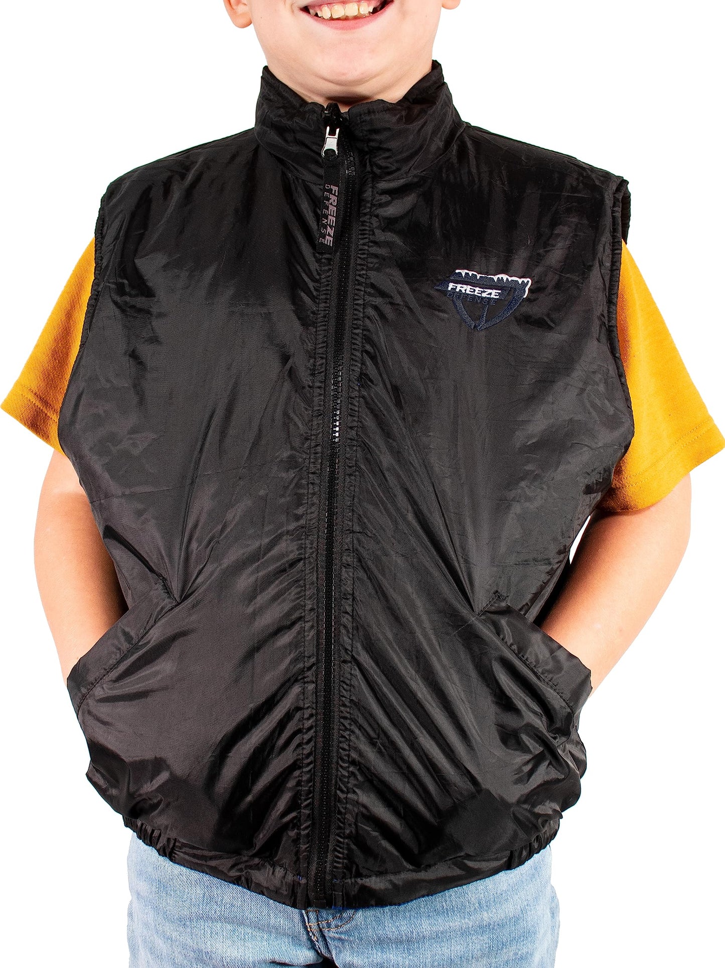 Freeze Defense Boys 3in1 Winter Coat Jacket Warm Parka w/Insulated Snow Vest (7-8, Gray)