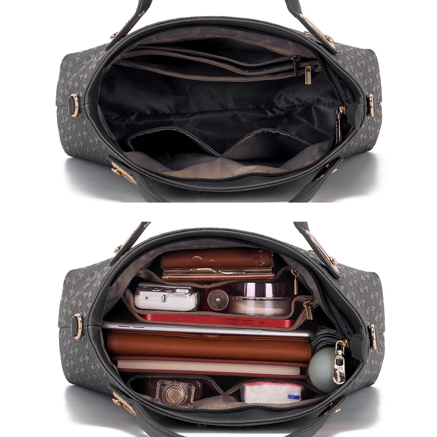 Purse for Women Fashion Medium Shoulder Bag Crossbody Bag Top Handle Tote Handbag Set 4PCS