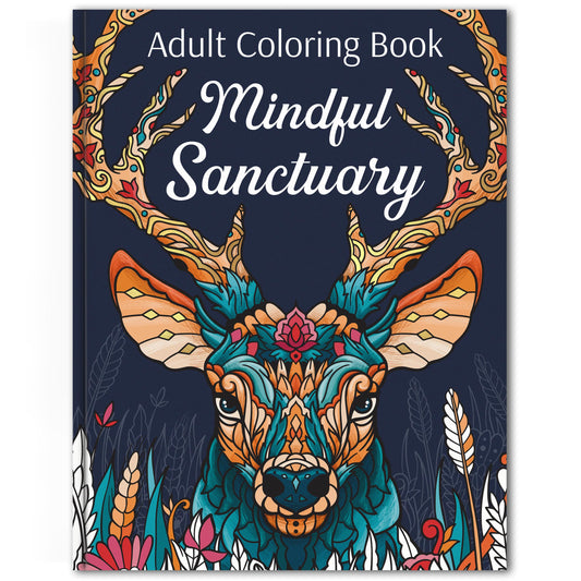 RYVE Animal Coloring Book for Adults - Unwind and Relax with Stunning Designs - Adult Coloring Books for Women & Men, Adult Coloring Book Animals, Mindfulness and Stress Relief Gifts for Women