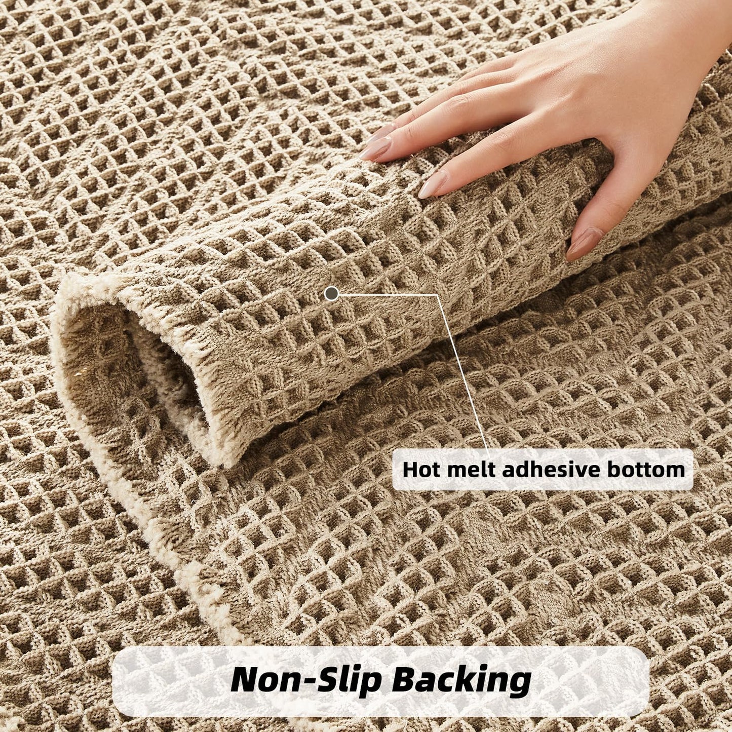 BULULOM Bathroom Runner Rug Super Absorbent Non Slip Long Bath Mat Machine Washable Boho Bathroom Rugs Quick Dry Rug Runners for Hallway Bedroom Laundry Room,Brown, 2'x 6'(24" x 72")