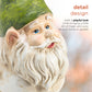 Alpine Corporation 12" Tall Traditional Outdoor Garden Gnome Yard Statue Decoration