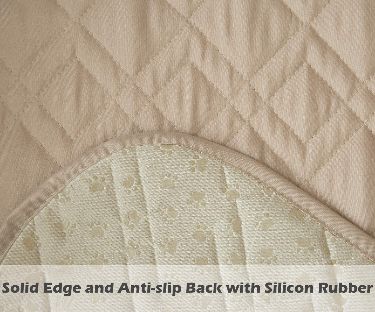 Ameritex Waterproof Nonslip Recliner Cover Stay in Place, Dog Chair Cover Furniture Protector, Ideal Recliner Slipcovers for Pets and Kids (Beige, 23")