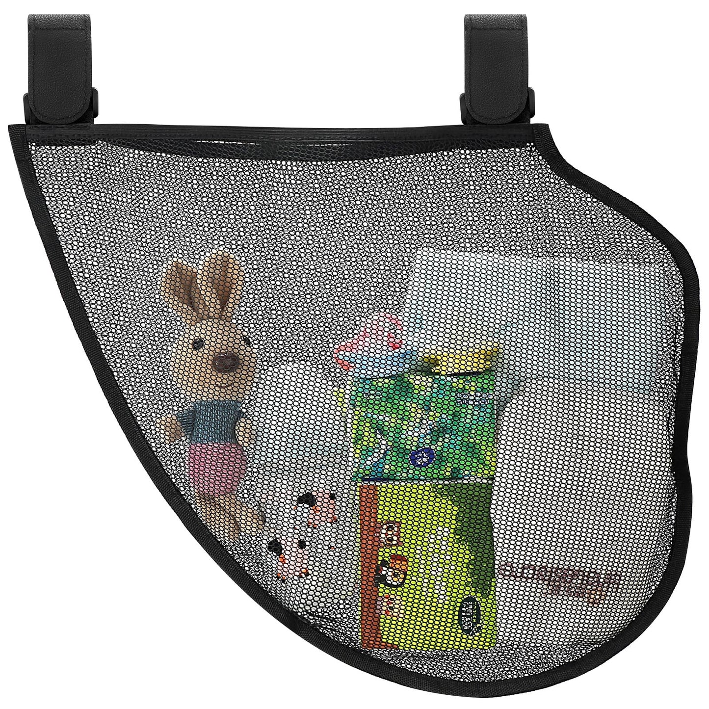 Accmor Universal Stroller Organizer, Side Sling Stroller Organizer, Mesh Cargo Net Stroller Storage Caddy, Stroller Bag Accessories Fits for Uppababy, Nuna, Baby Jogger, Britax, Doona Strollers