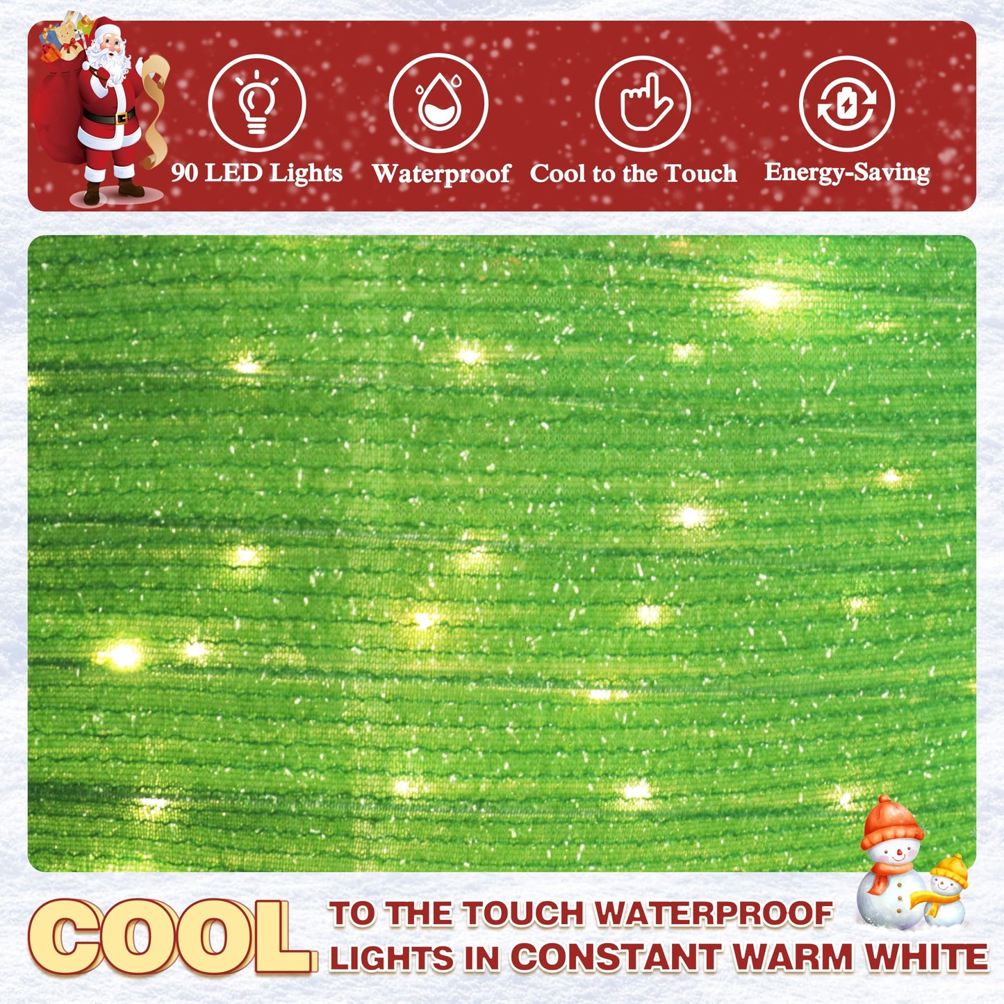 MUPATER Lighted Ornament Stack Outdoor Christmas Decoration, pop-up pre-Lighted Ornament Holiday Decor Set with 90 LED Lights for Home Yard, Patio, Party