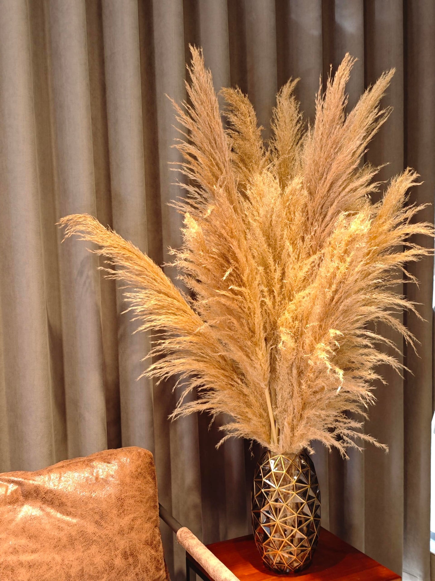 auleegay 20 PCS 40 inches Bohemian Style Handpicked Pampas Grass Dried Flowers, Big Pampas Grass, Fluffy Grass, Dried Flowers for Wedding, Party