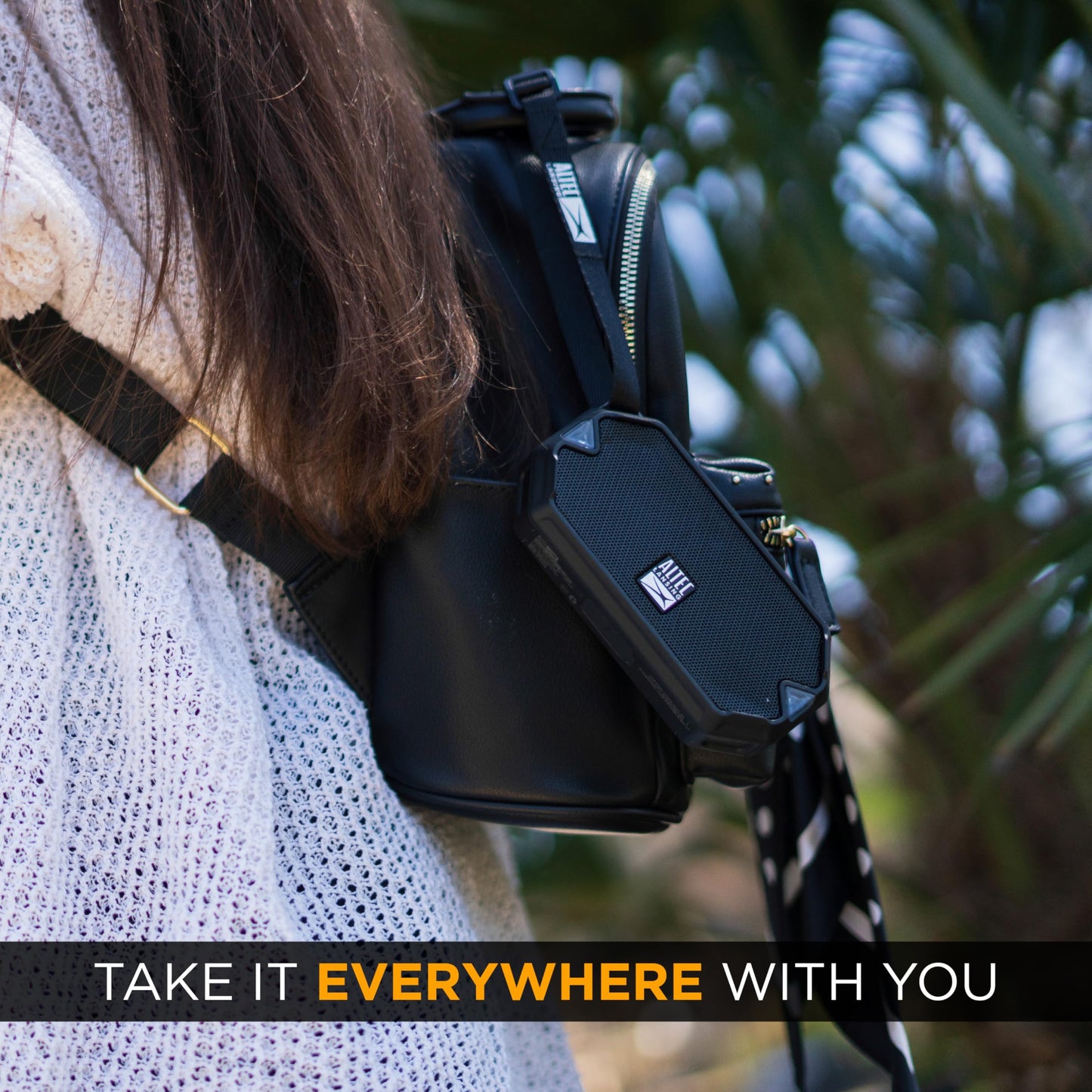 Altec Lansing - HydraMini Wireless Bluetooth Speaker, IP67 Waterproof USB C Rechargeable Battery with 6 Hours Playtime, Compact, Shockproof, Snowproof, Everything Proof (Black)