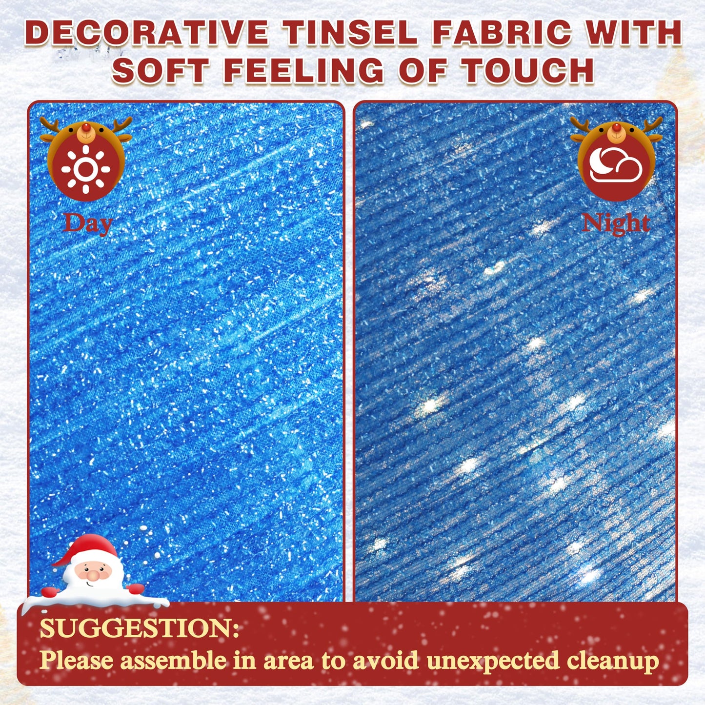 MUPATER Lighted Ornament Stack Outdoor Christmas Decoration, pop-up pre-Lighted Ornament Holiday Decor Set with 90 LED Lights for Home Yard, Patio, Party