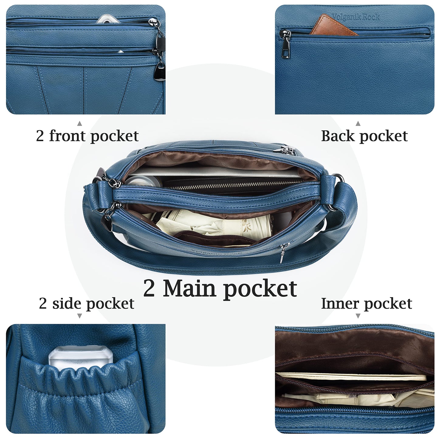 Crossbody Purse for Women Ladies Soft PU Leather Shoulder Bag Medium Roomy Handbag Fashion Tote Top Handle Satchel