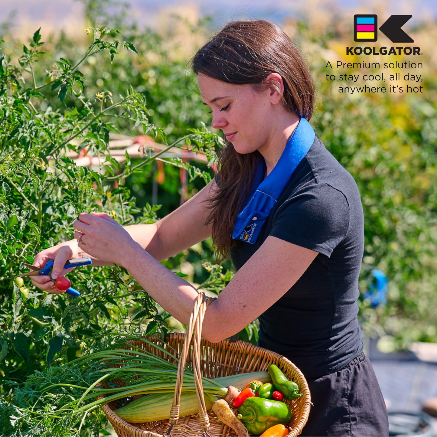 KOOLGATOR Evaporative Cooling Neck Wrap – Reusable Neck Cooler with Long Lasting Relief During Hot Weather Activities, Sports, & Outdoor Work, Blue Paisley, 1 Pack