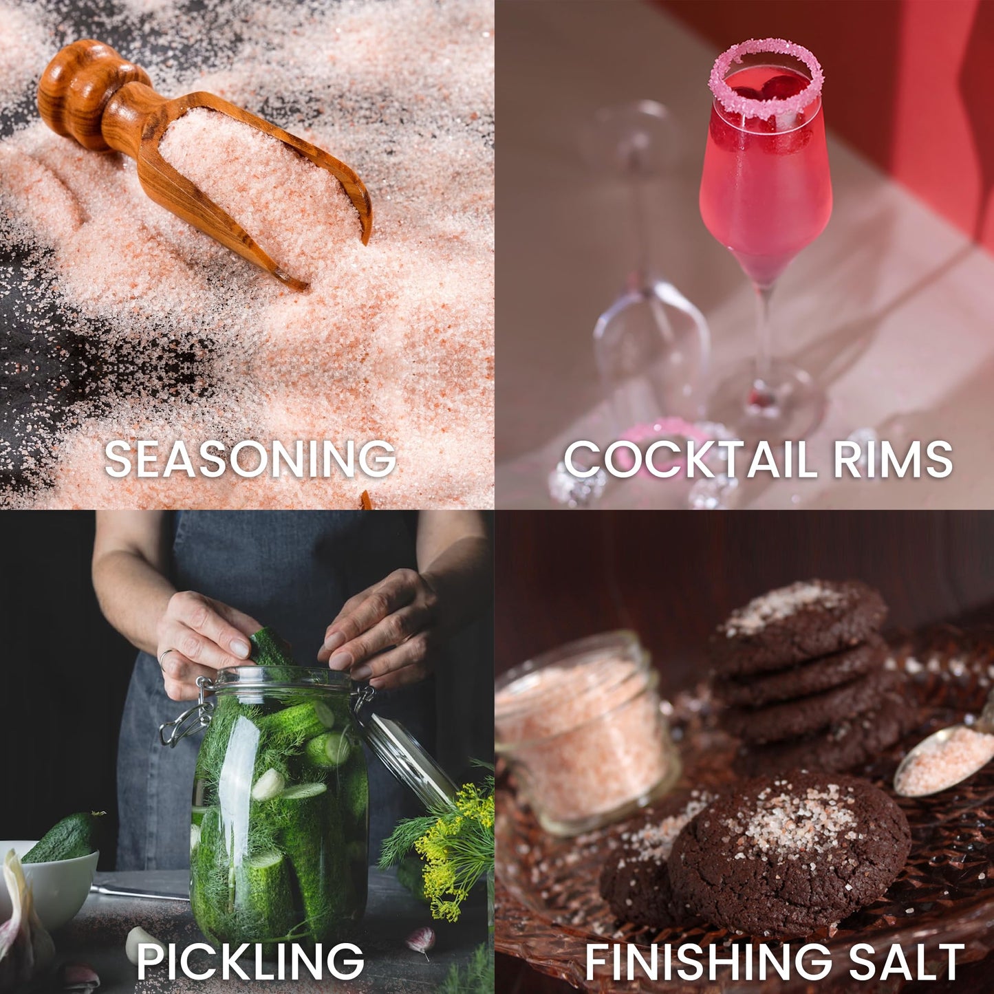 KING Certified Himalayan Pink Salt - Fine Grain, 737g/1.62lbs | Natural Minerals-Rich Salt for Cooking,Seasoning & Grinder Refill