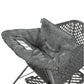 Summer 2-in-1 Full Coverage Cushy Shopping Cart Cover (Heather Gray) and High Chair Cover with Removable Seat Positioner, Strap, Phone Holder, and Toy Loops, Heather Gray and Black