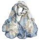 MINIDORA Lightweight Scarves for Women Elegant Floral Pattern Scarf Shawls Sunscreen Head Shawls