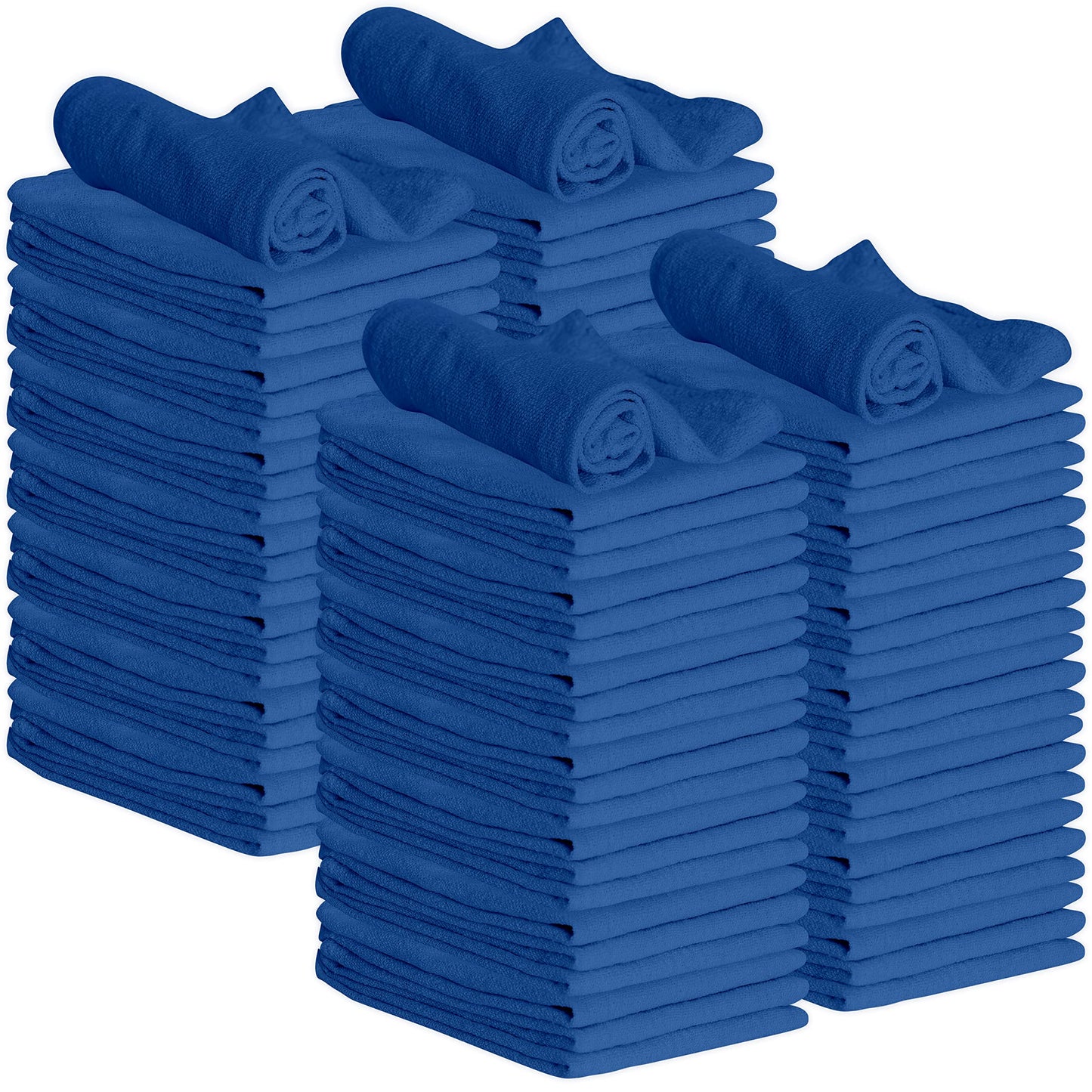 GREEN LIFESTYLE 150 Pack 12x14, Red Shop Towels 100% Cotton, Super Absorbent and Durable for Car, Reusable Shop Rags