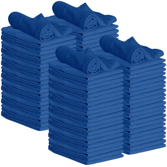 GREEN LIFESTYLE 150 Pack 12x14, Red Shop Towels 100% Cotton, Super Absorbent and Durable for Car, Reusable Shop Rags