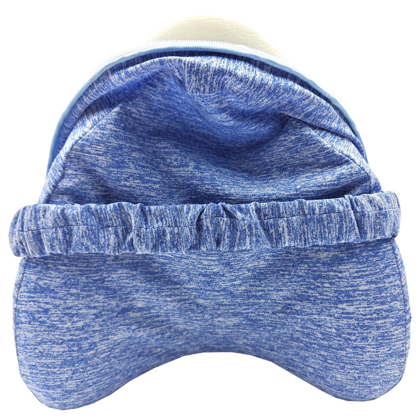 LeoTube Knee Pillow Cover with Elastic Strap for Contour Legacy Leg & Knee Foam Support Pillow, Compatible with Knee Pillow for Side Sleepers-Cover ONLY(Blue)