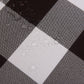 2 Pack Waterproof Polyester Fabic Rectangle Checkered Tablecloth，60x120 Outdoor Table Cloth，Oil Stain Prevention Table Cloth for Pinics and Parties（Chocolate and White）
