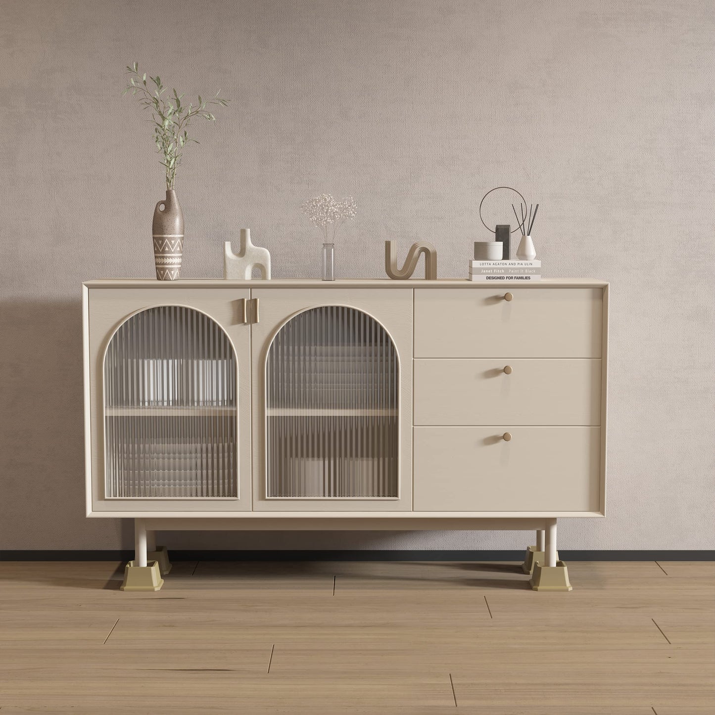 Whynonap Bed Risers 2 Inch Heavy Duty Bed Elevators, Set of 6 Lifts Up 2000 lbs Furniture Risers for Bed Frame ans Sofa, Brown