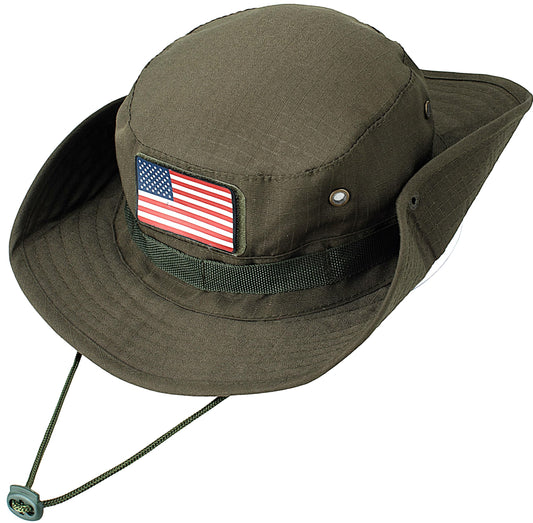 Wide Brim Boonie Hat, Men & Women Top Camo Bucket Hats for Safari Military Beach