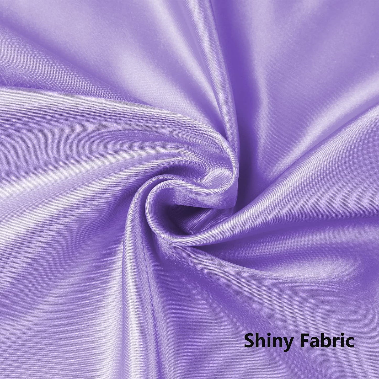 MAGTOWNE Satin Lavender Chair Sashes 50 Pack, Lavender Sashes for Chairs Covers, Light Purple Chair Bows for Party Wedding Birthday Banquet Decor