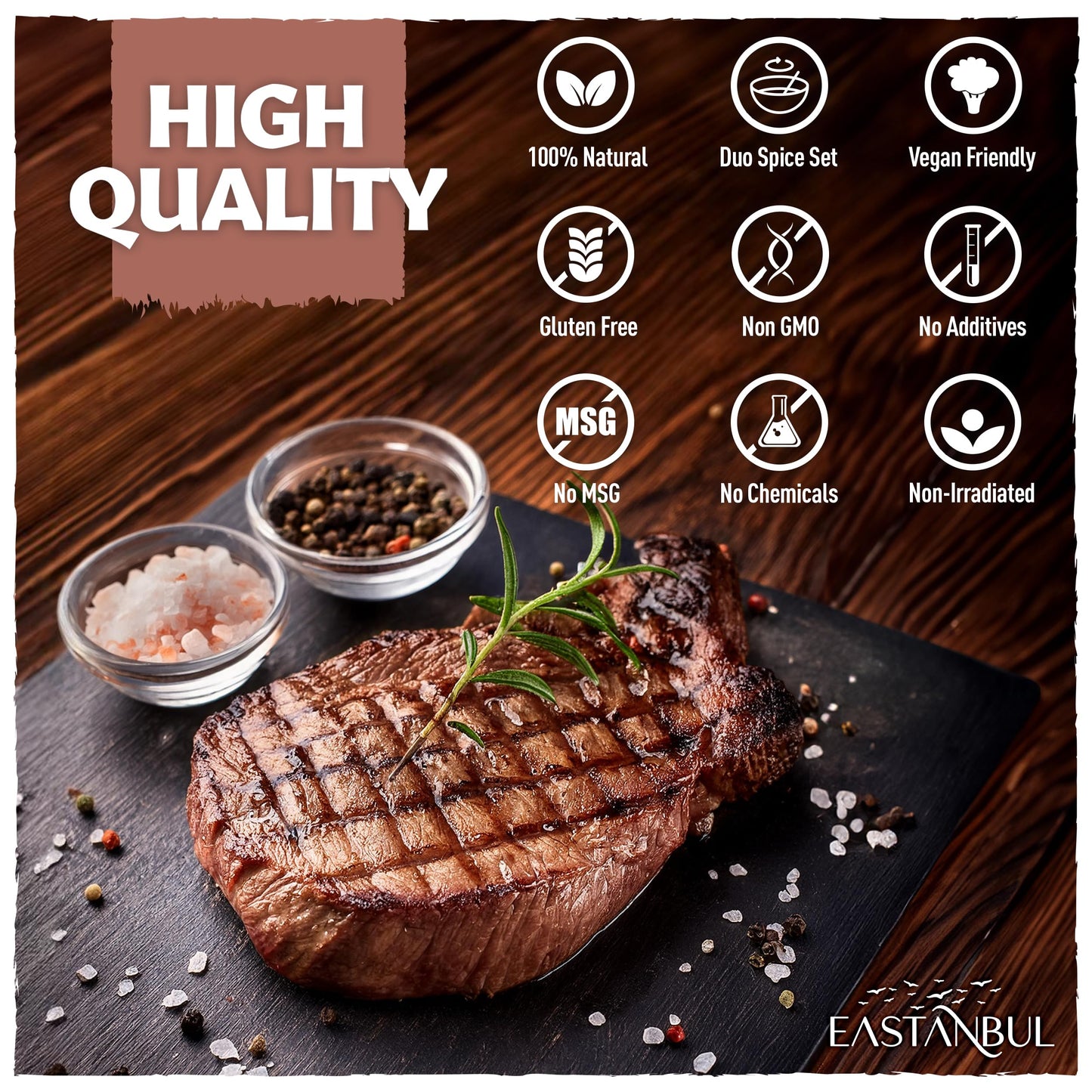 Salt and Pepper for Grinder Refill, Peppercorns Whole 6oz, Pink Himalayan Salt 12.3oz, Peppercorns for Grinder Refill, Himalayan Pink Salt and Pepper, Spice Buddies Series, Gift Box