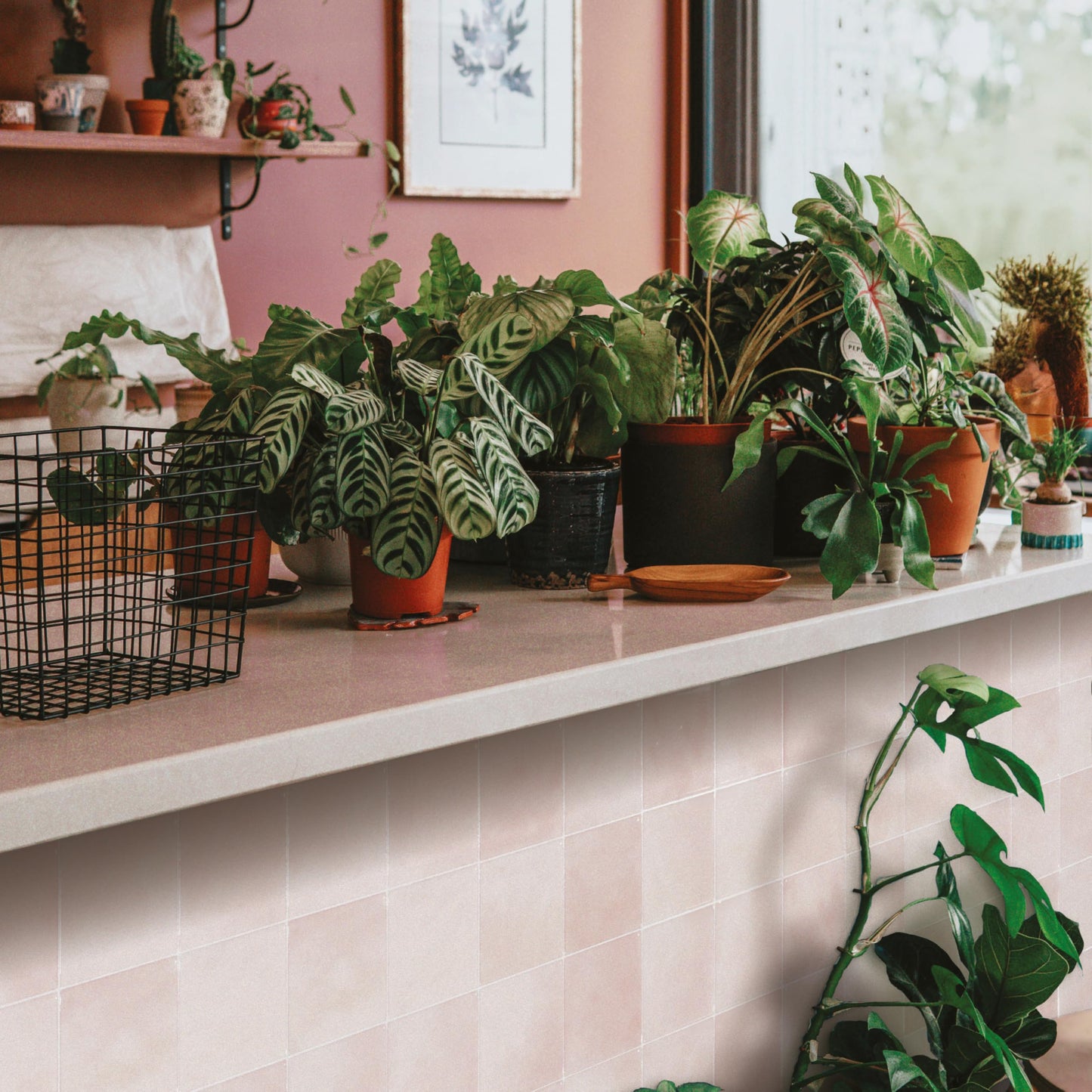 SMART TILES Peel and Stick Backsplash - 5 Sheets of 9" x 9" - 3D Adhesive Peel and Stick Tile Backsplash for Kitchen, Bathroom, Wall Tile, Temera