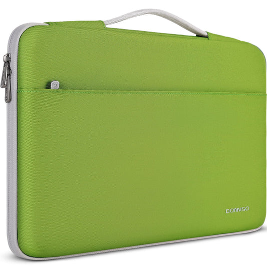 DOMISO 17 inch Laptop Sleeve Case Water-Resistant Bag Portable Carrying Protector with Handle for 17.3" IdeaPad 3 Gen 7/IdeaPad 300 320 321/17.3" ZBook Fury 17.3 G8/HP Envy/LG Gram 17",Tender Green