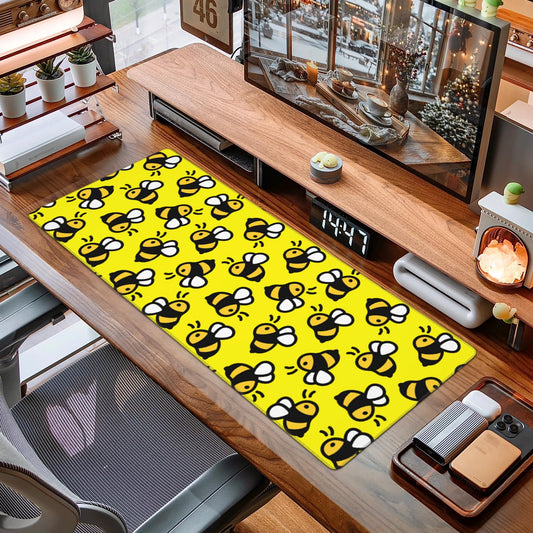 Boho Geometric Mid Century Abstract Mouse Pad Extended Large Gaming Mousepad XL Big Long Oversized Desk Mat Stitched Edges 31.5 X 11.8 Inch for Home Office