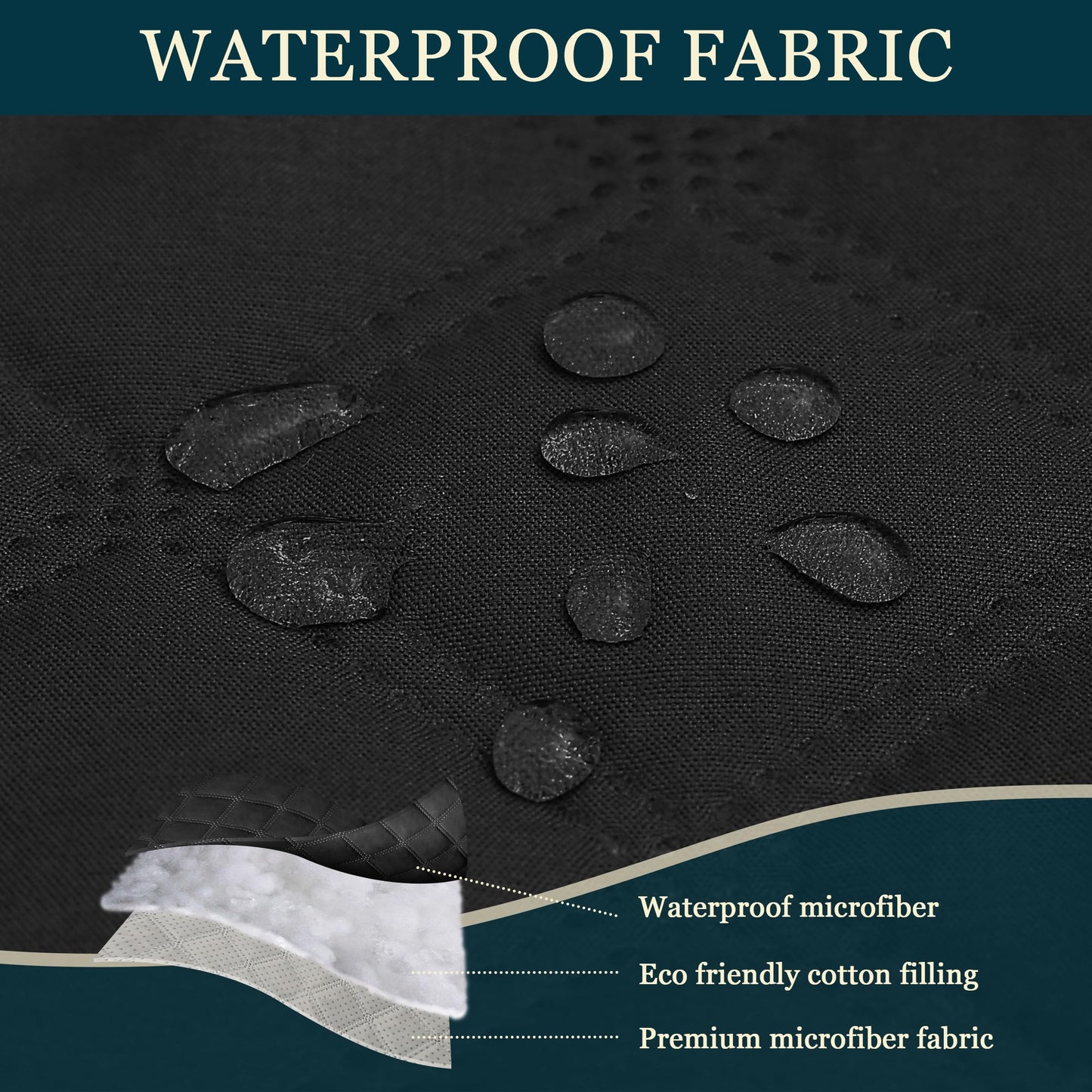 Yonus Waterproof Dining Chair Cover Office Chair Cover Water Resistant Dining Room Chair Cover Kitchen Chair Slipcover Computer Chair Cover with Anti-Slip Buckle (Black, 1PCS)