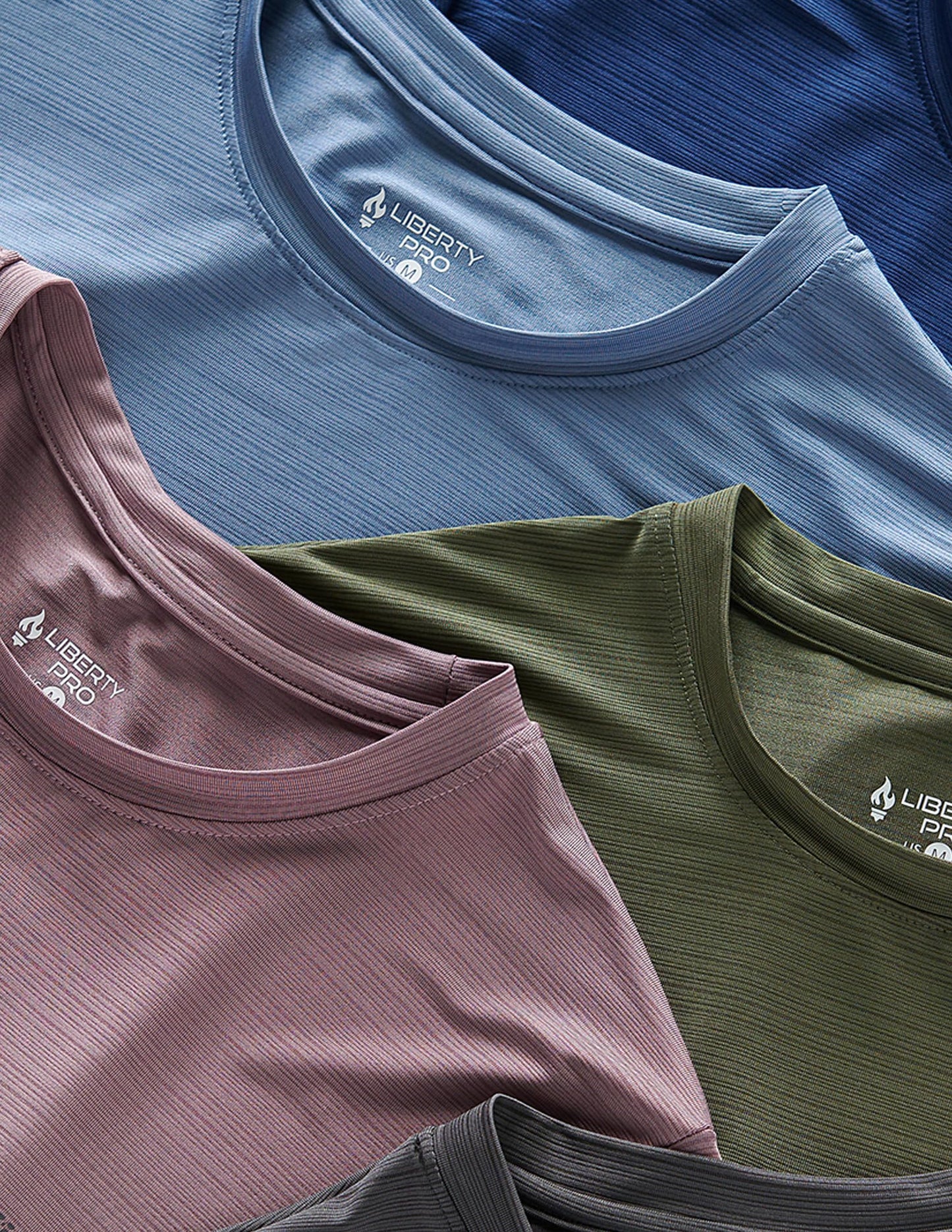 5 Pack Men’s Active Quick Dry Crew Neck T Shirts | Athletic Running Gym Workout Short Sleeve Tee Tops Bulk (Set 12, Medium)