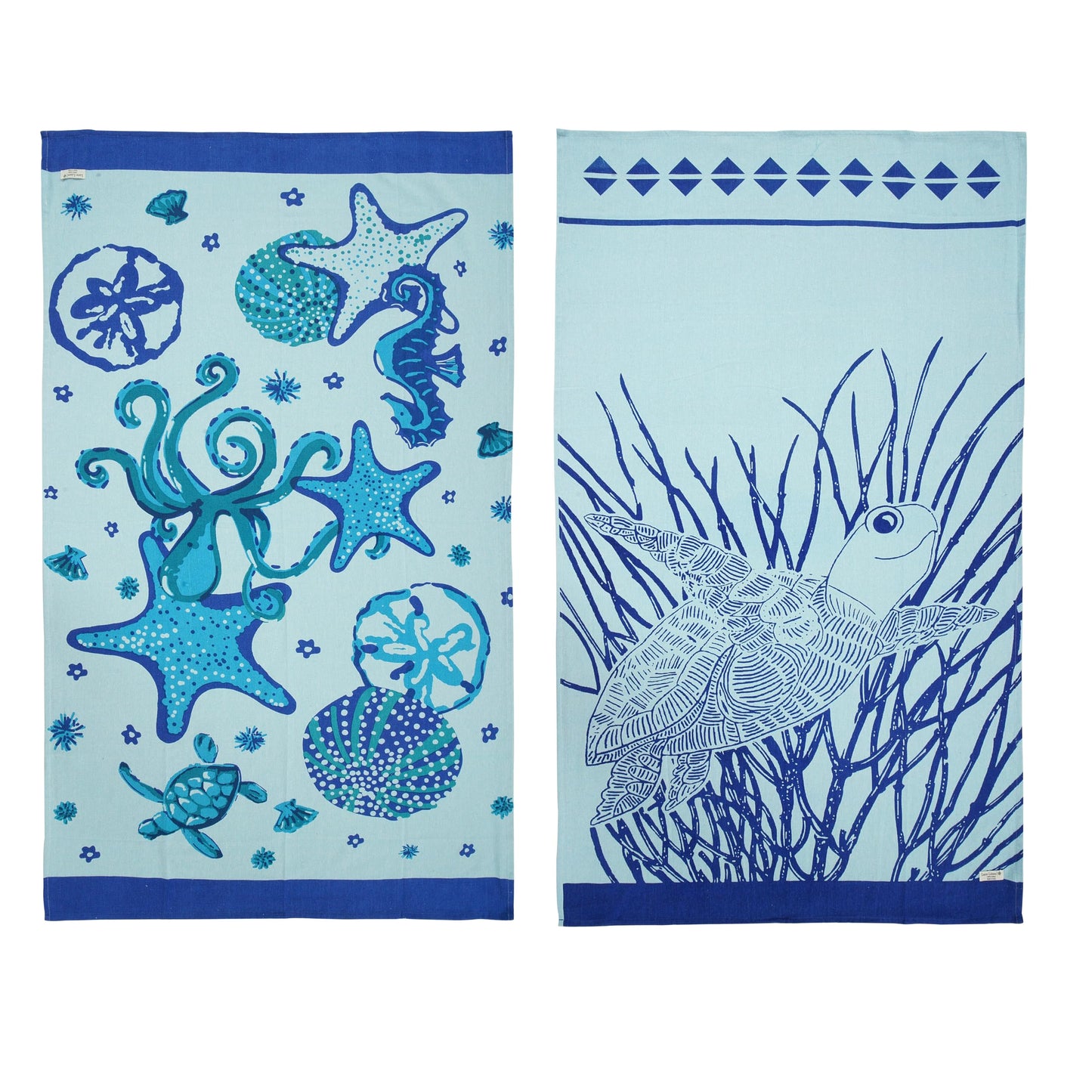 LANE LINEN Beach Towels for Women - 2 Pack Large Beach Towels Oversized, Pre-Washed, Sand Free Towel, Quick Dry, Lightweight and Soft Bath Towel, 39"x71" - Old Glory Teal