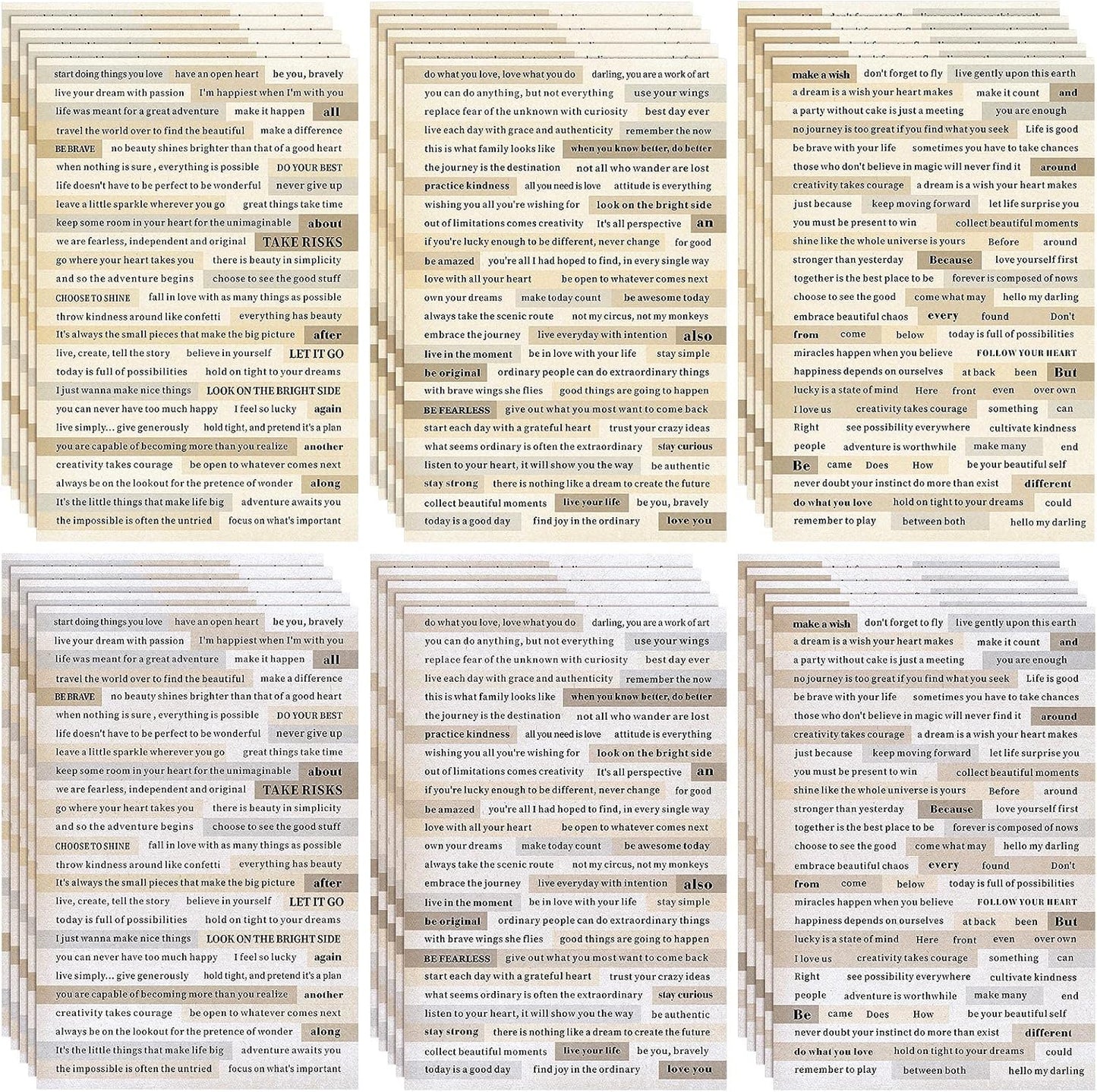Fainne 1500 Pcs Quote Stickers for Journaling 30 Sheet Scrapbooking Phrases Word Stickers Small Talk for Scrapbooking Supplies DIY Craft Journaling Card Making