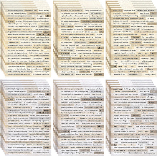 Fainne 1500 Pcs Quote Stickers for Journaling 30 Sheet Scrapbooking Phrases Word Stickers Small Talk for Scrapbooking Supplies DIY Craft Journaling Card Making