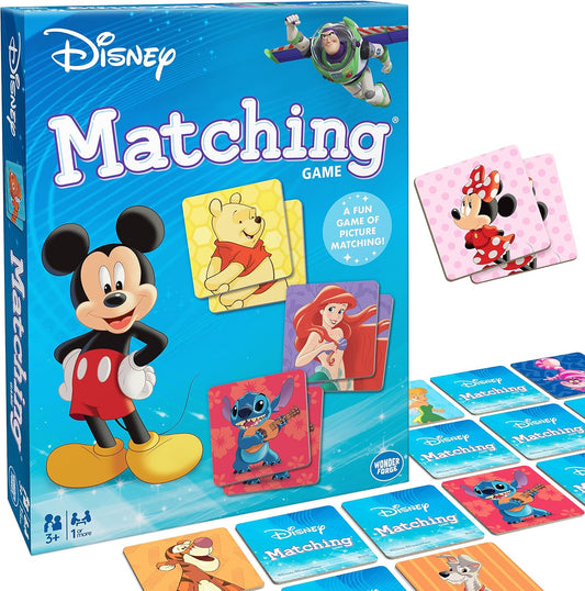 Wonder Forge Disney Matching Game – Fun Memory Game for Boys & Girls Ages 3 and Older - Featuring Classic Disney Characters – Preschool Learning Toy