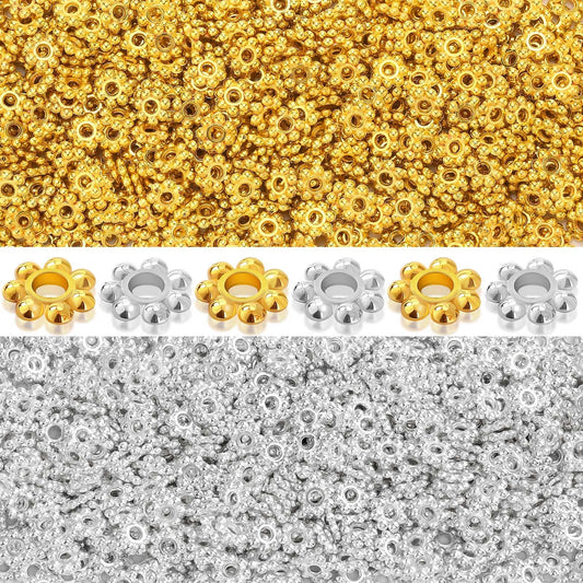 Augshy 700PCS White Letter Beads Alphabet Beads for Making DIY (6mm)