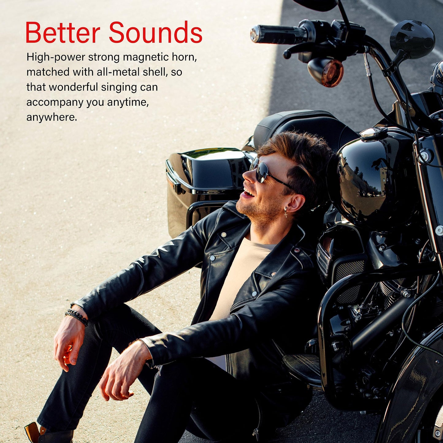 Bluetooth Motorcycle Speakers - Waterproof, 200W RZR Speakers for ATV, UTV, Golf Cart & Jet Ski